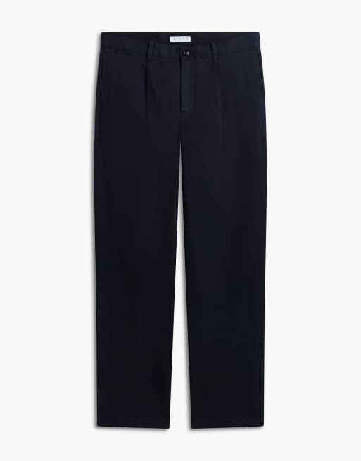 Tommy Hilfiger Dover chino coupe regular à jambe droite plissé bleu marine, 5 de 6