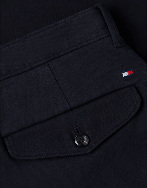 Tommy Hilfiger Dover chino coupe regular à jambe droite plissé bleu marine, 6 de 6