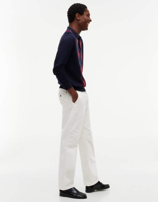 Tommy Hilfiger Dover chino droit regular en velours côtelé élastiqué ivoire, 3 de 7