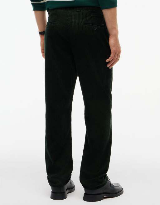 Tommy Hilfiger Dover chino droit regular en velours côtelé élastiqué vert riverbed, 4 de 6