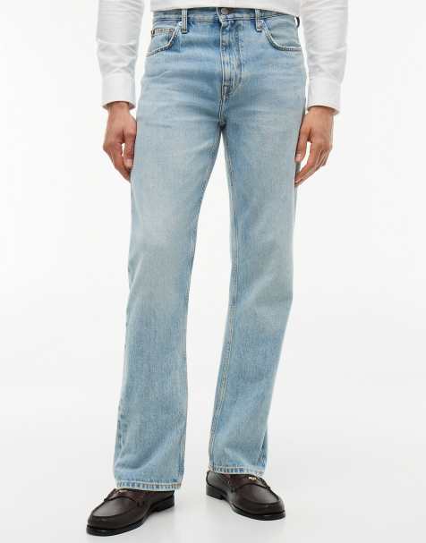 Tommy Hilfiger - Dover - Jean droit coupe classique à effet plissé - Bleu clair - view 1