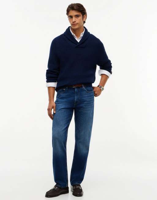 Tommy Hilfiger Dover jeans coupe droite regular à effet moustache, bleu quartz foncé, 2 de 7