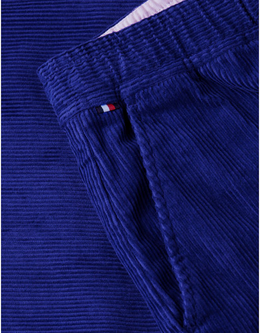 Tommy Hilfiger Dover Regular Straight Chinos aus Cord mit elastischem Bund in Marineblau, 6 von 6