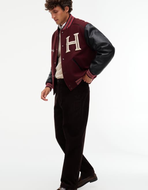 Tommy Hilfiger Dover regular straight elasticated corduroy chinos in chocolate, 3 of 6