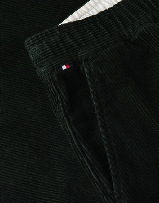 Tommy Hilfiger Dover regular straight elasticated corduroy chinos in riverbed green, 6 of 6