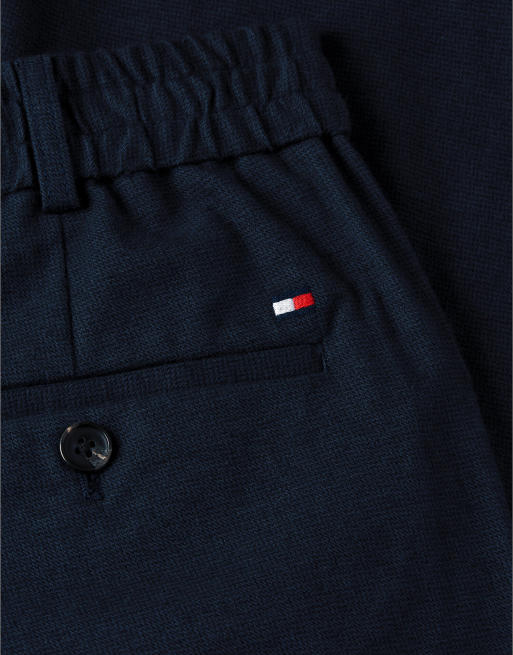 Tommy Hilfiger Dover regular straight elasticated waist chinos in navy blue, 6 of 6