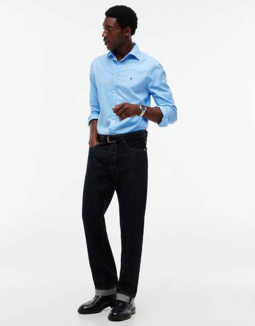 Tommy Hilfiger Dover Regular Straight Selvedge-Jeans in Selvedge-Rinse, dunkle Waschung, 3 von 7
