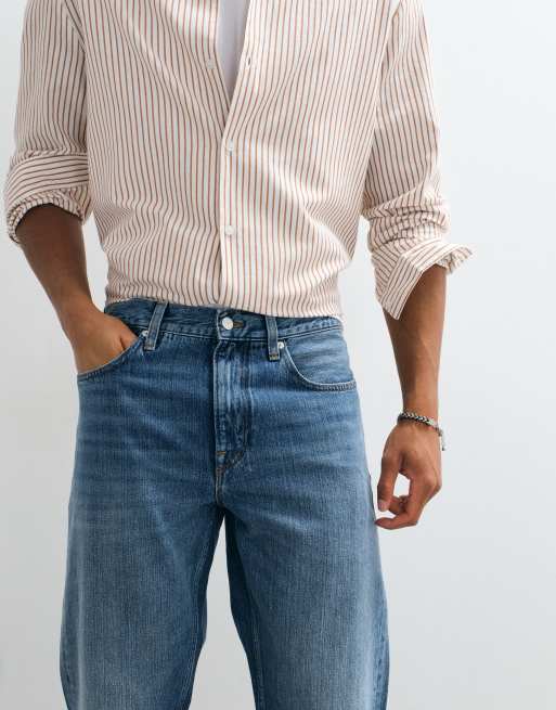 Tommy Hilfiger Dover Straight Jeans in Mittelblau, 4 von 6