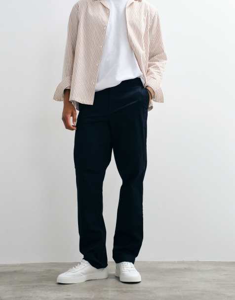 Tommy Hilfiger dover straight leg twill pants in navy - view 1
