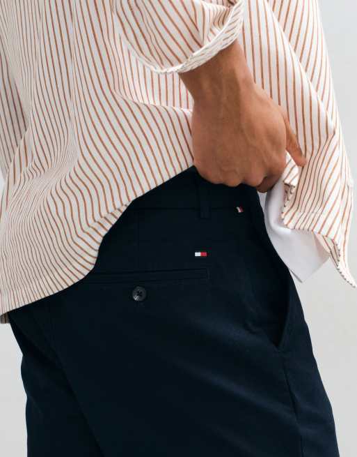 Tommy Hilfiger – Dover – Twill-Hose mit geradem Bein in Marineblau, 2 von 5