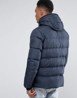 tommy hilfiger navy down jacket