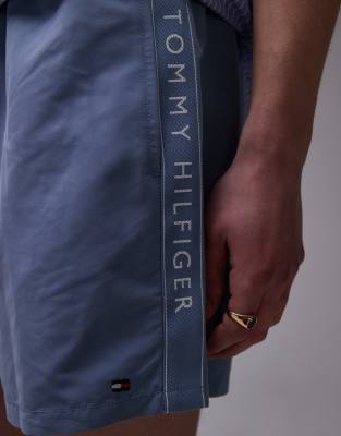 Tommy Hilfiger Drawstring Flag Taping Swim Shorts