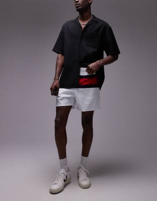 Tommy Hilfiger Drawstring Large Flag Swim Shorts