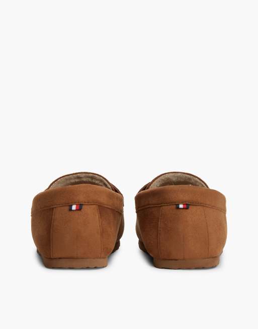 Tommy Hilfiger Driver-Slipper mit Flaggenstickerei in Braun, 4 von 7