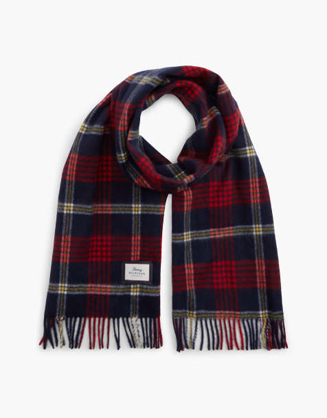 Tommy Hilfiger écharpe à carreaux jacquard en pure laine multicolore bleu - view 1