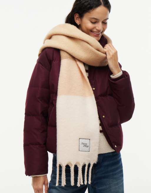 Tommy Hilfiger écharpe en mélange de laine avec broderie drapeau en tons neutres, 4 de 4