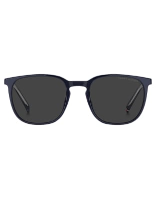 Eckige Sonnenbrille in Blau Blau One Size