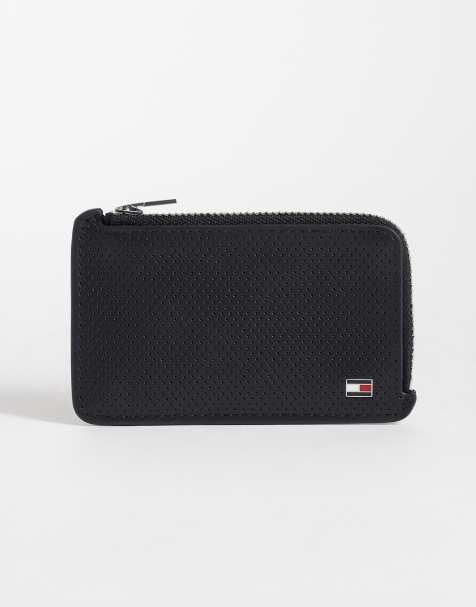 Tommy Hilfiger element premium leather long zip wallet in black - view 1