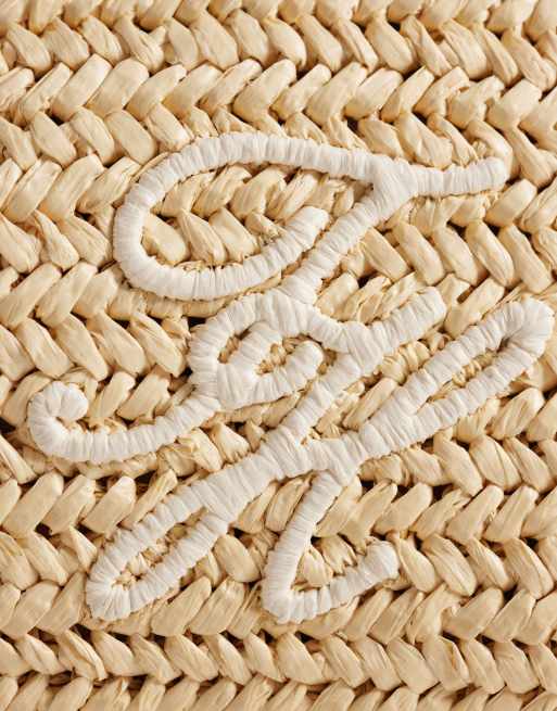 Tommy Hilfiger - Elevated - Beige clutch-taske i raffia, 3 af 4