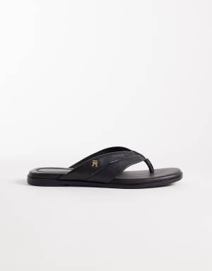 Tommy Hilfiger elevated flip flop in black