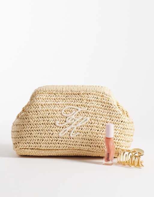 Tommy Hilfiger - Elevated - Pochette in rafia beige, 2 di 4