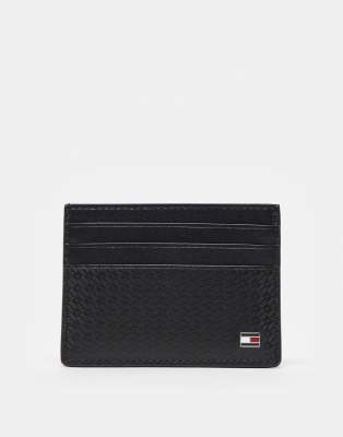 Tommy Hilfiger Tommy Hilfiger embossed card holder in black