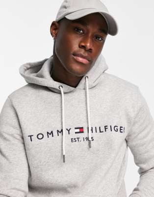 tommy hilfiger grey hoodie mens