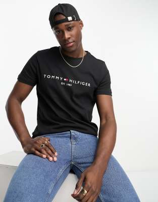 black t shirt tommy hilfiger