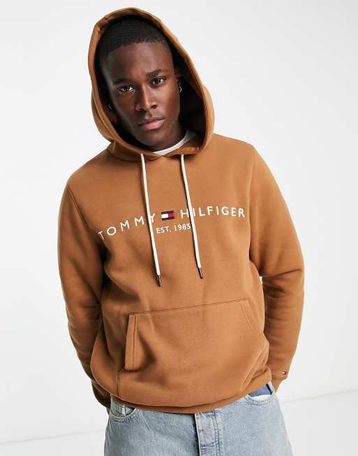 Embroidered Tommy Logo Hoodie