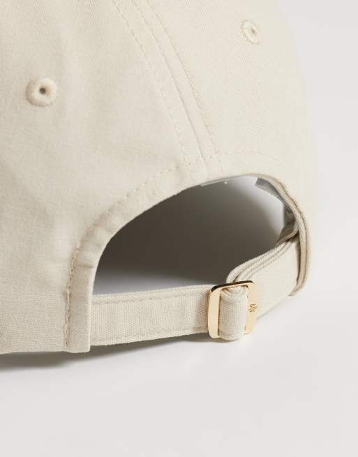Tommy Hilfiger embroidered script logo cap in stone, 2 of 3