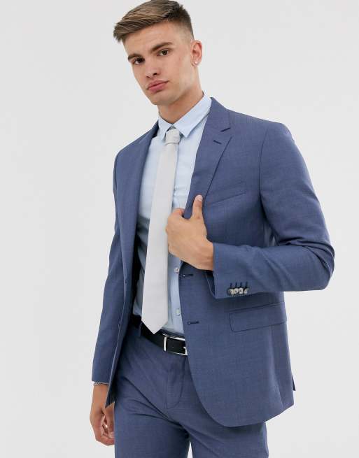 Tommy Hilfiger – Blå enkel kostym i slim fit, 2 av 3