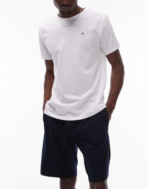 Tommy Hilfiger - Ensemble de pyjama avec short et t-shirt - Blanc et bleu marine - view 1