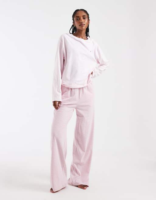 Tommy Hilfiger - Ensemble de pyjama en jersey rayé - Rose, 4 de 4