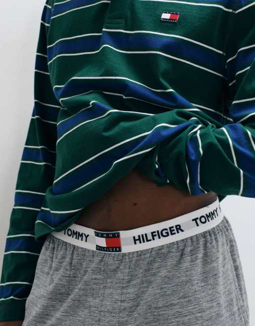 Tommy Hilfiger ensemble pyjama heritage rugby en gris, 2 de 4