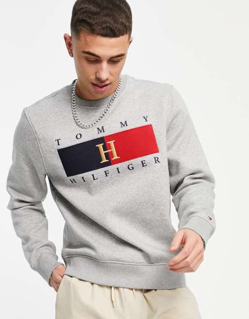 Sweat crewneck tommy hilfiger new arrivals