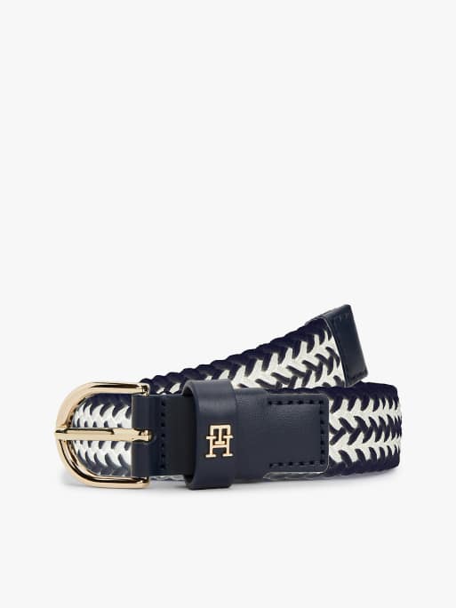 Tommy Hilfiger - Essential - Ceinture élastique tressée à monogramme TH - Multicolore