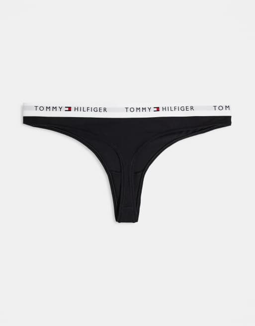 Tommy Hilfiger - Essential Cotton - Confezione da 5 slip neri, 3 di 3