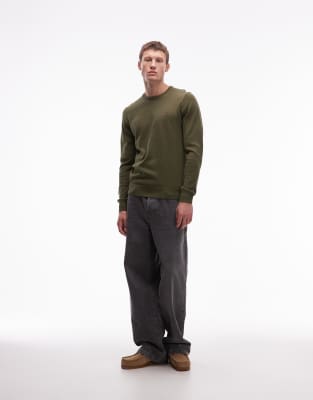 Tommy Hilfiger Classic Crewneck Sweater In Green