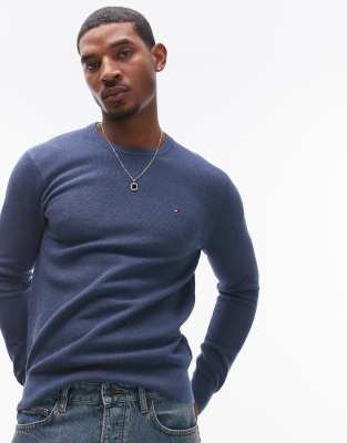 Tommy Hilfiger Tommy Hilfiger essential crew neck jumper in blue