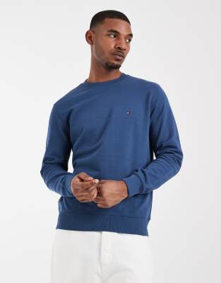 Tommy Hilfiger essential crew neck sweatshirt in blue