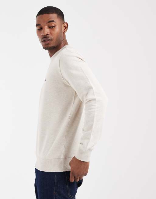 Tommy Hilfiger essential crewneck sweatshirt in beige, 4 of 5
