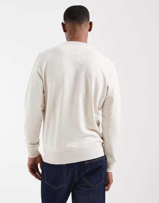 Tommy Hilfiger essential crewneck sweatshirt in beige, 5 of 5