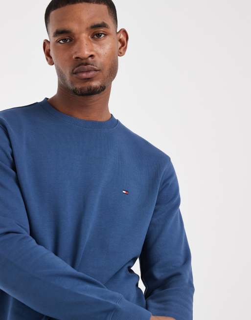 Tommy Hilfiger essential crewneck sweatshirt in blue, 2 of 5