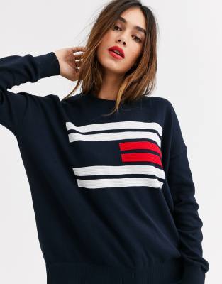 Tommy hilfiger essential 2025 flag sweater