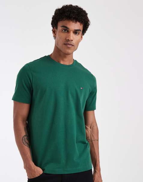 Tommy Hilfiger – Essential – Grön t-shirt i regular fit - view 1