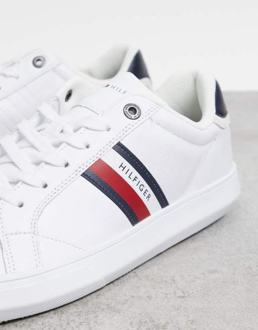 Tommy hilfiger essential hot sale leather detail cupsole