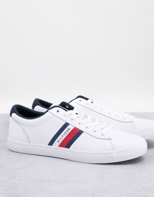 Tommy hilfiger Tênis Essential Leather Lace-Up Branco