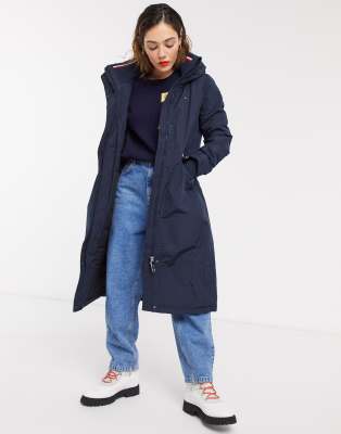 tommy hilfiger long padded coat