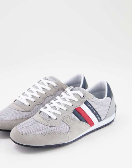 Tommy Hilfiger essential mesh runner trainers in grey