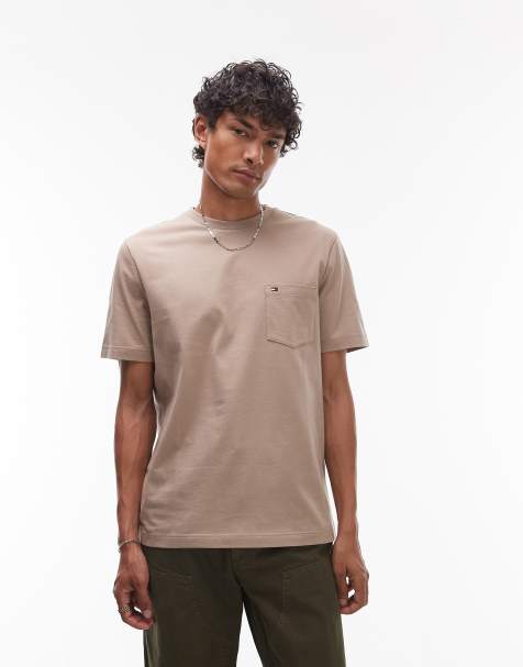 Tommy Hilfiger Essential pocket t-shirt in beige - view 1